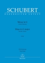 Messe in G D167 (zweite Fassung) f�r Soli, gem Chor und Orcheser Klavierauszug (la)