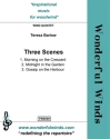 Three Scenes grade 6-8 for wind quintet (fl, ob, hrn, clar, bassoon) score and parts