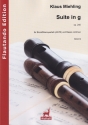 Suite in G op.249 f�r Blockfl�tenquartett (AATB) und Basso continuo Partitur und Stimmen