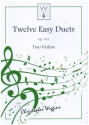 Twelve Easy Duets op.141 for 2 violins score