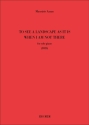 To see a landscape as it is when i am not there Klavier Buch