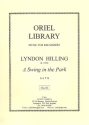 A Swing in the Park for 4 recorders (SATB) score and parts
