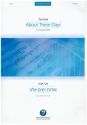 About These Days for string quartet score and parts
