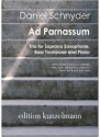 Ad Parnassum, Trio f�r Sopransaxophon, Bassposaune und Klavier Partitur und Stimmen