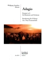 Adagio aus dem Klarinettenkonzert in A f�r Klarinette und Orchester f�r 8 H�rner Partitur und Stimmen