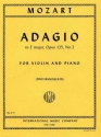 Adagio E major op.125/2 for violin and piano