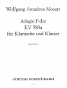 Adagio F-Dur KV580a f�r Klarinette (Ob, Fl, Vl) und Klavier (Orgel)
