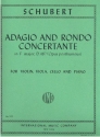 Adagio und Rondo concertante F-Dur D487 f�r Violine, Viola, Violoncello und Klavier Stimmen