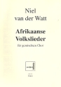 Afrikaanse Volkslieder f�r gem Chor a cappella Partitur (nl)