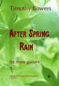 After Spring Rain for 3 guitars score and parts