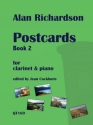 Alan Richardson Ed: Jean  Cockburn Postcards Book 2 for Clarinet & Piano Partitur und Stimme