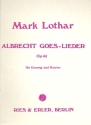 Albrecht oes lLeder op.61 f�r Gesang und Klavier