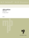 Albumblatt f�r Trompete und Klavier