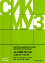 Albumst�cke f�r Violine und Klavier