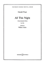 All this Night op. 33 f�r gemischter Chor (SATB) a cappella Chorpartitur