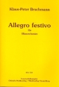 Allegro festivo f�r Blasorchester Direktion und Stimmen