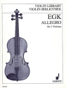 Allegro f�r 3 Violinen Partitur und Stimmen