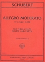 Allegro moderato C-Dur D968 f�r 3 Violoncelli Partitur und Stimmen