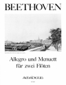 Allegro und Menuett f�r 2 Fl�ten   2 Spielpartituren