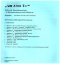 Am alten Tor f�r 5 Blechbl�ser und 2 Klarinetten (Schlagzeug ad lib) Partitur und Stimmen