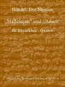 Amen  und  Hallelujah aus dem Messias f�r 4 Blockfl�ten (SATB) Partitur