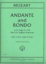 Andante and Rondo G Major KV250 (from the Haffner Serenade) for flute and piano