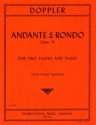Andante and Rondo op.25 for 2 flutes and piano parts
