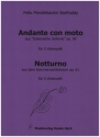 Andante con moto / Notturno f�r 5 Violoncelli Partitur und Stimmen