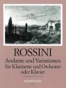 Andante und Variationen f�r Klarinette und Orchester oder Klavier (Klavierauszug)