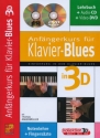Anf�ngerkurs f�r Klavier-Blues in 3D (+CD +DVD): f�r Klavier