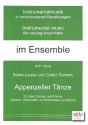 Appenzeller T�nze f�r 2 Violinen und Klavier (Gitarre und Violoncello ad lib) Partitur und Stimmen