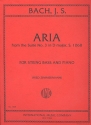 Aria from the Suite D major no.3 for string bass and piano
