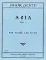 Aria op.14 for violin and piano