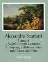 Augellin vago e canoro Kantate f�r Sopran, 2 Altblockfl�ten und Bc