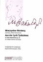 Aus der Lyrik Tjuttschews op.25 f�r mittlere Singstimme und Klavier (russ. / kyrillisch) Ringbindung