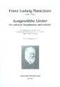 Ausgew�hlte Lieder f�r Gesang (mittel) und Klavier Partitur