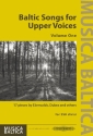 Baltic Songs for upper Voices vol.1 for female chorus (some with accompaniment) score