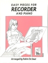 Barnby, Beethoven, Bizet, Campion, Diabelli, Flies, Henry VIII, Mozart easy pieces Descant Recorder & Piano