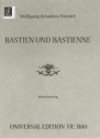 Bastien und Bastienne Klavierauszug (dt)