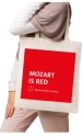 Baumwolltasche 'Mozart is Red'