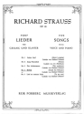 Befreit op.39,4 fuer tiefe SINGSTIMME UND KLAVIER