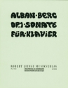 Berg, Alban Sonate op.1 f�r Klavier