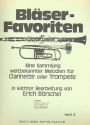 Bl�ser-Favoriten Band 2 f�r Klarinette oder Trompete Klavierbegleitung