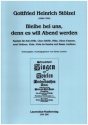 Bleibe bei uns, denn es will Abend werden f�r Soli (STB), gem Chor, Fl�te, Oboe d'amore,2 Vl, Va, VdG, Bc Partitur