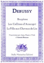 Bruy�res   Les Collines d'Anacapri   La Fille aux Cheveux de Lin for harp, flute and viola score