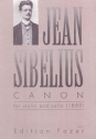 Canon (1889) for violin and cello