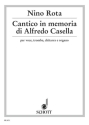 Cantico in memoria di Alfredo Casella f�r Sopran oder Tenor, Trompete, Gitarre und Orgel Spielpartitur