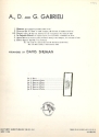Canzoni � 6 for clarinet, 2 cornets (trumpets), 2 trombones and tuba score and parts