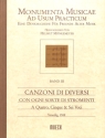 Canzoni di diversi con ogni sorte di stromenti � 4, 5 e 6 voci Partitur (Venedig 1588)