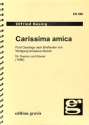 Carissima amica f�r Sopran und Klavier